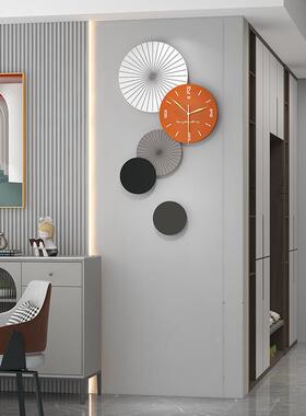 网红创厅意挂钟客关时尚简JT2221约装时钟挂墙饰餐厅玄钟表家用抖