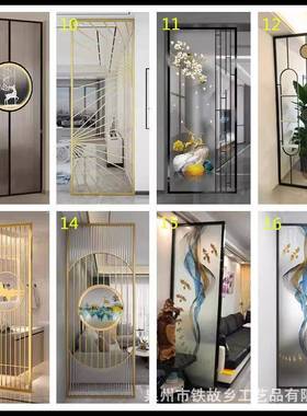 地厂家铁简约餐厅隔断艺屏酒风121701现代店办公落装饰镂空隔断屏