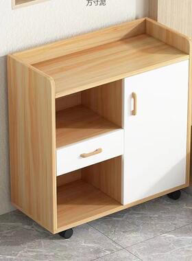 餐边柜柜客厅收纳柜储物柜家水放用可移动小ONF茶桌微波炉置架茶