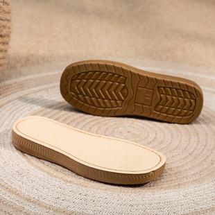 5双聚钩氨开酯鞋 体成一型火烤不防滑 GXC底子手工毛线编织鞋