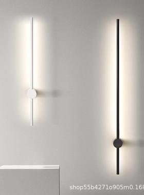 头一字条床壁灯室内简约条43921壁灯卧室轻奢客厅格栅背线景墙氛