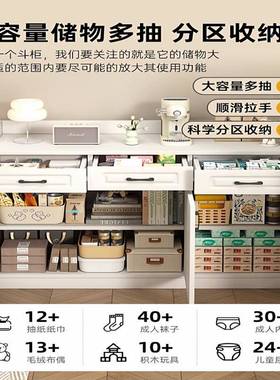 柜卧室靠墙家用五斗DG002402柜客厅柜抽屉柜简约现代床尾家斗用置