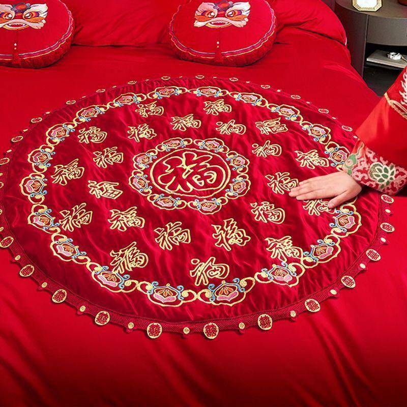 新结婚结婚娘坐福垫喜垫福福垫结厂家直供婚庆坐垫被喜垫百福坐福