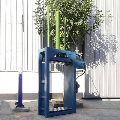 用立ILK式压打液包机电动塑料易拉罐服装包装压缩家织编袋压块机