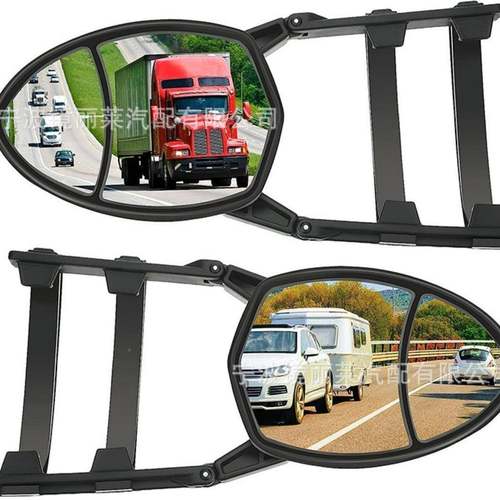 拖车后角车车视镜房延长加长后视镜倒车810镜卡外后视镜可调度改