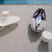 户躺椅沙滩泳池躺床午床YZ 052休闲藤编织茶几组外合庭阳院台懒人