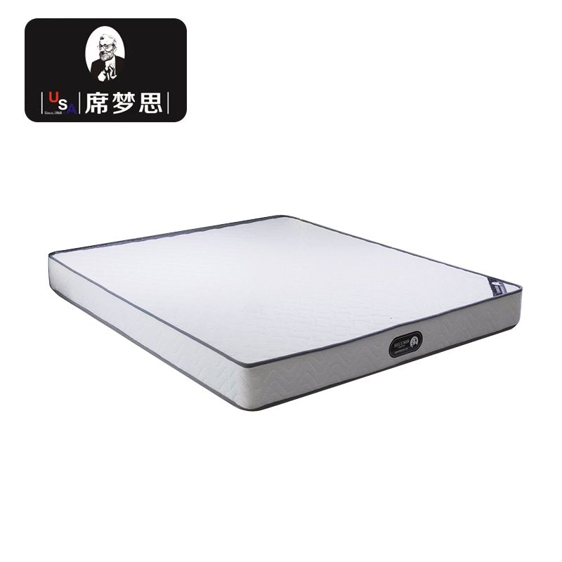 美国席梦思可视乳胶椰棕床垫1.5m一体弹簧1米8家用软垫20cm厚