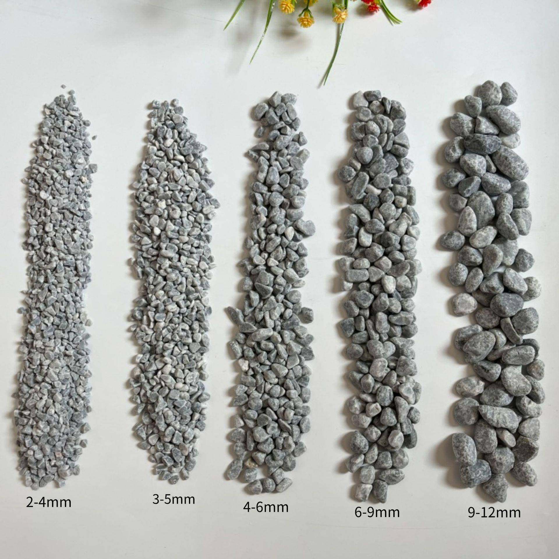 灰色砾石水洗石灰色卵日式庭院装饰景观224建石筑工程用青石子碎