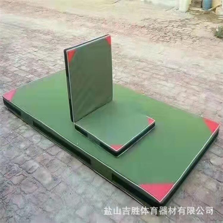 体操舞蹈跳高练功海绵折叠垫瑜伽帆布空翻垫子高弹加厚海绵体操垫