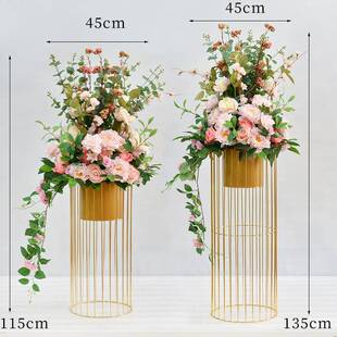 北欧创意落地摆件客厅盆栽摆设开业迎宾仿真花装饰摆花车展装饰品