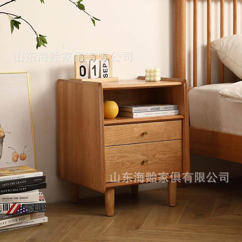 樱桃木床头柜双层抽屉收纳储物柜卧室家具全实木维密·床头柜,机械设备,其他机械设备,淘宝优惠券,粉丝福利购,淘宝优惠卷