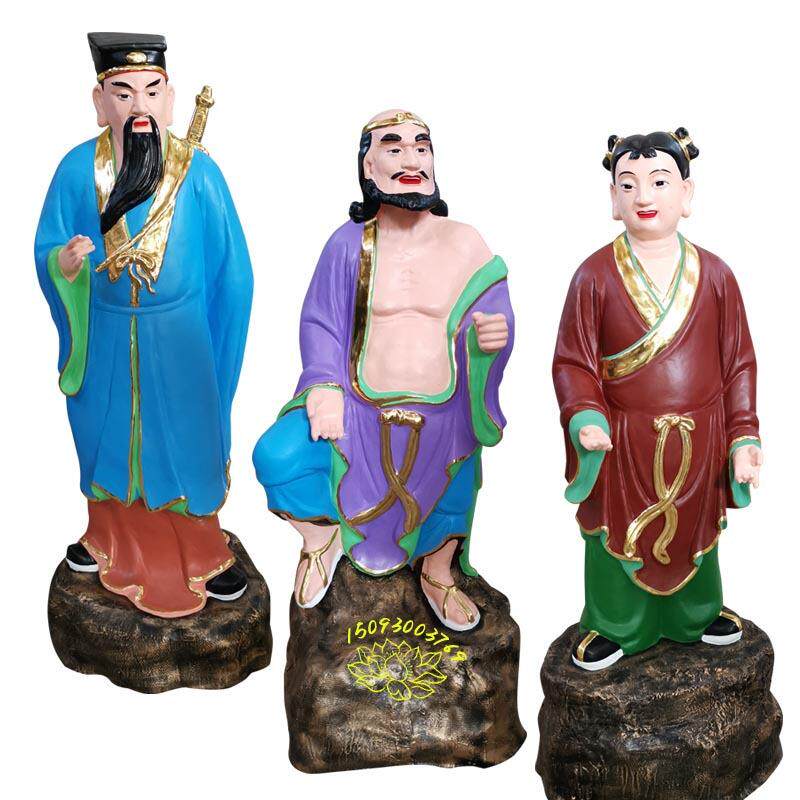 装饰品铜工艺品办公桌摆件八仙极彩树脂神像正阳祖师汉钟离塑像