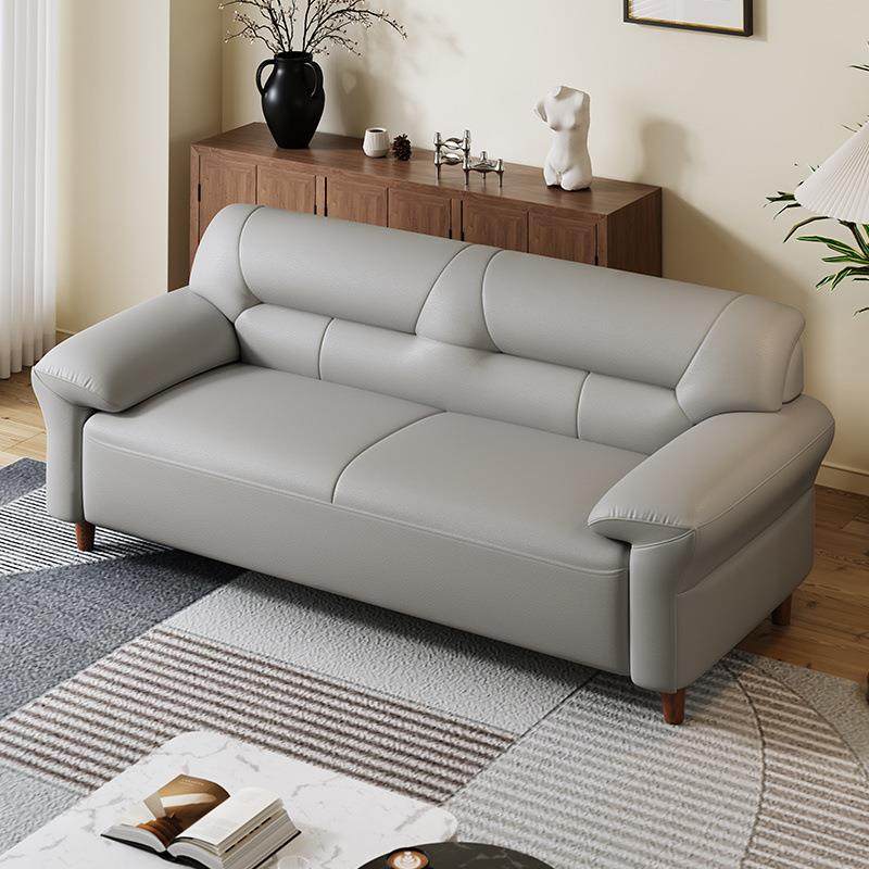 真皮沙发简约三人位小户型双人客厅家用办公皮艺组合直销工厂