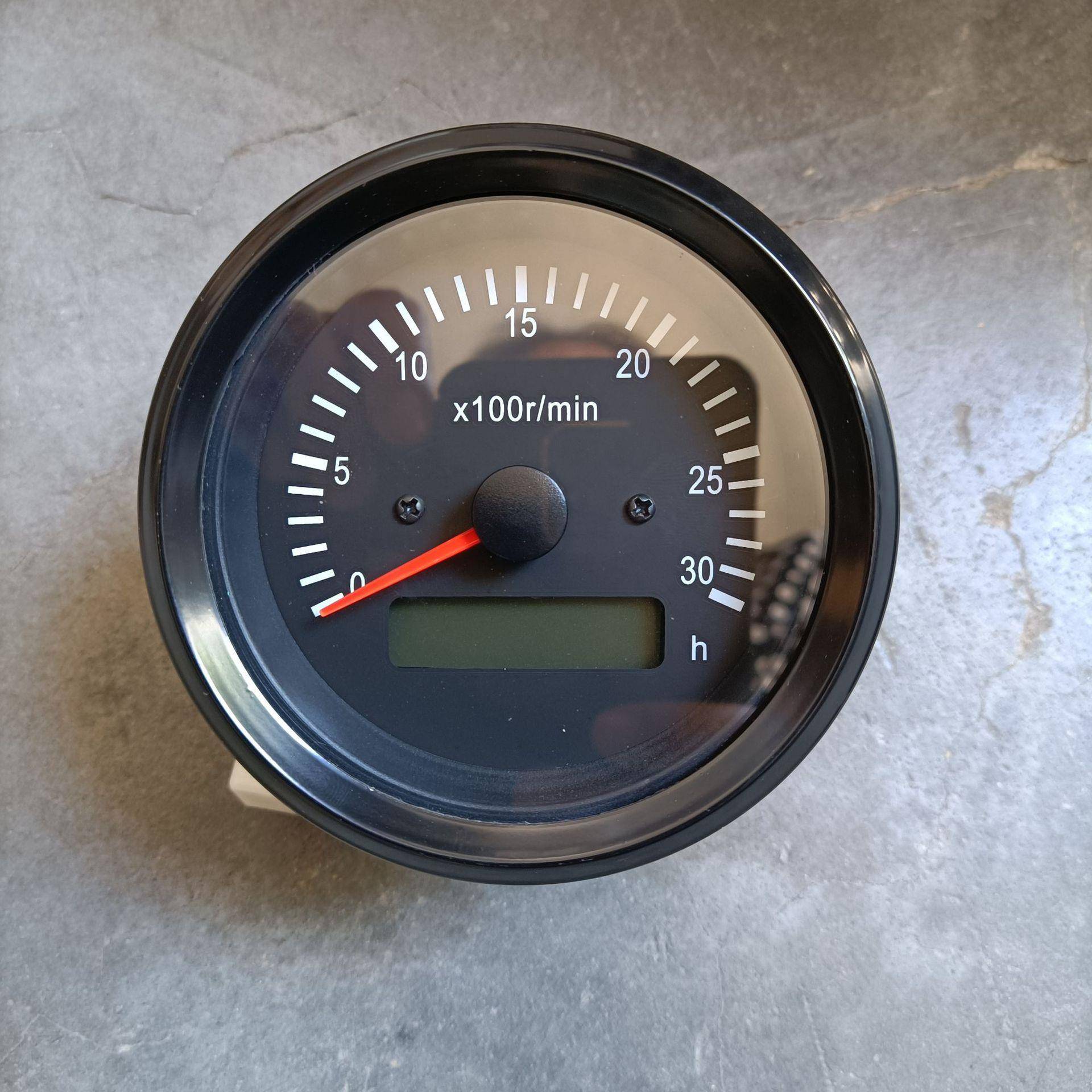 85mm发动机转速表时间表3000RPM12v24v可调齿可调速比转速计时表