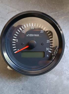 85mm发动机转速表时间表3000RPM12v24v可调齿可调速比转速计时表