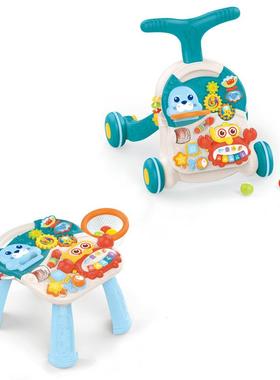宝宝学步车婴儿学步车多功能防侧翻学步车带音乐二合一婴儿玩具车