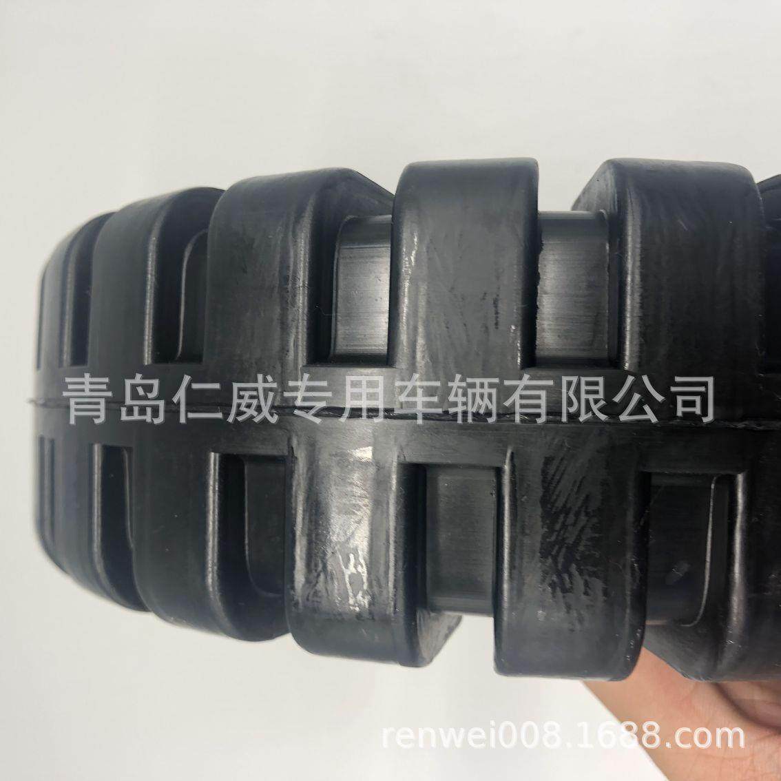 10X3清洗车轮扫地机轮子橡胶实心轮洗地机后轮载重1000KG