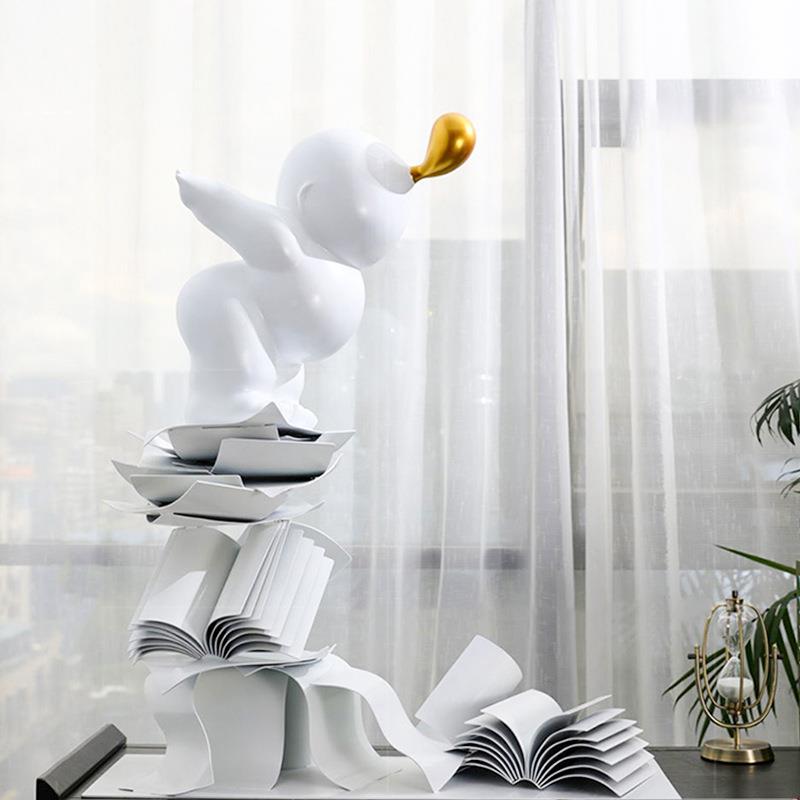 售楼板处样间装饰品酒吧居NVW-FD35收纳潮流家不大锈钢创意落地摆