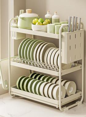 厨RTZ房置物架碗碟碗盘纳架沥收架家不锈钢放碗架碗用筷收纳盒水