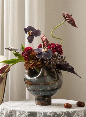 服饰装店陈列饰道具装服装店陈列装软道具港式风格摆PST件花瓶装