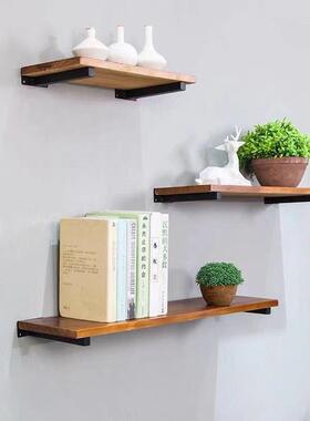 墙置墙物架实上木TRO隔板壁书架床客上简约搁板墙架厅厨房壁挂收