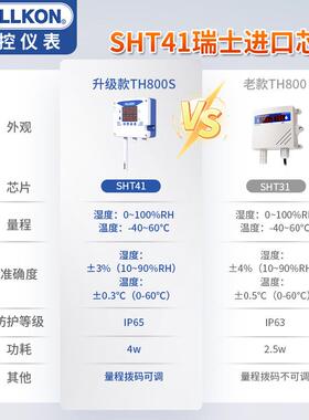 丰控温湿度变湿耐送器传感高精度无线壁挂式高温工业温度OIO计48