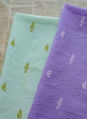 KF4073-k文艺纹风祥云暗色织轻薄舞台服服饰布宫廷风童装礼提料花