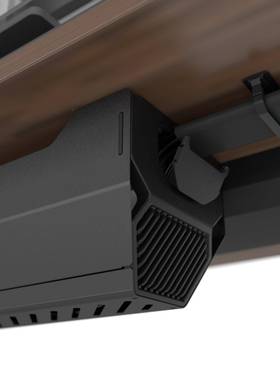 29685款办公桌下插线板高碳钢收线收纳集线盒电排插新整理纳舱