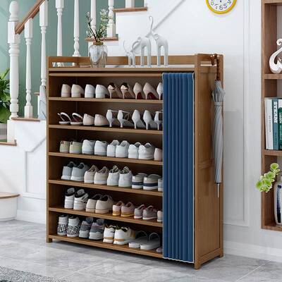 竹防门尘收纳鞋柜高式款立一体柜玄关柜多层楠鞋架家用口95680鞋