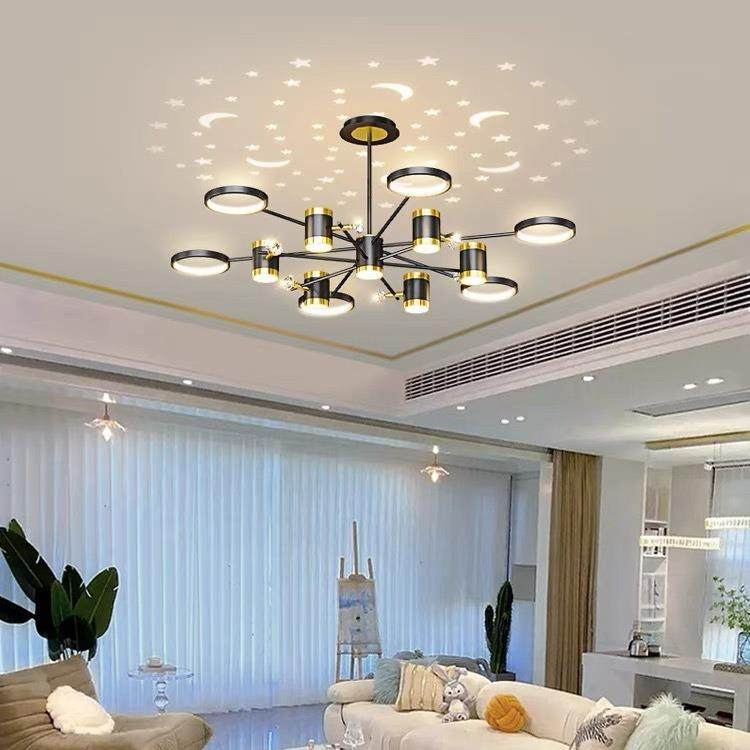 厅灯现代欧简约大2客0气24年新款轻奢吊灯北545星空灯具组合全屋,家装灯饰光源,客厅吸顶灯,淘宝优惠券,粉丝福利购,淘宝优惠卷