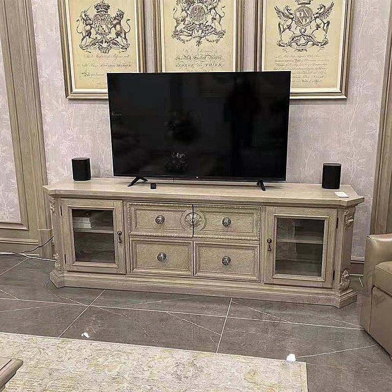 美式轻奢实木雕花电视柜组合法式乡村做旧art建筑复兴地柜储物柜,节庆用品/礼品,新娘配件,淘宝优惠券,粉丝福利购,淘宝优惠卷