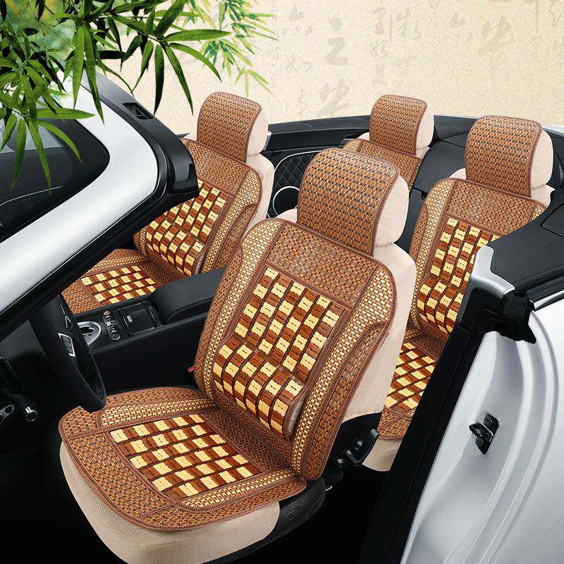 夏季纸草竹藤汽车坐垫竹块全包围凉垫新桑塔纳卡罗拉通用凉坐垫
