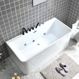 浴人缸家力成独立式129亚克卫生间浴室深泡用浴池小户型冲浪按摩