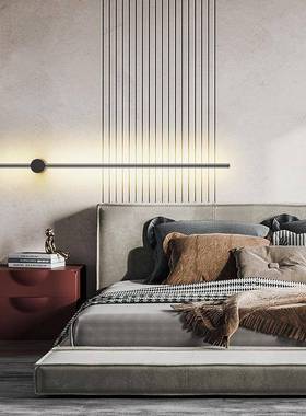 现极简长条壁灯卧室床头灯简客厅墙线性壁灯代过道走89966约廊灯