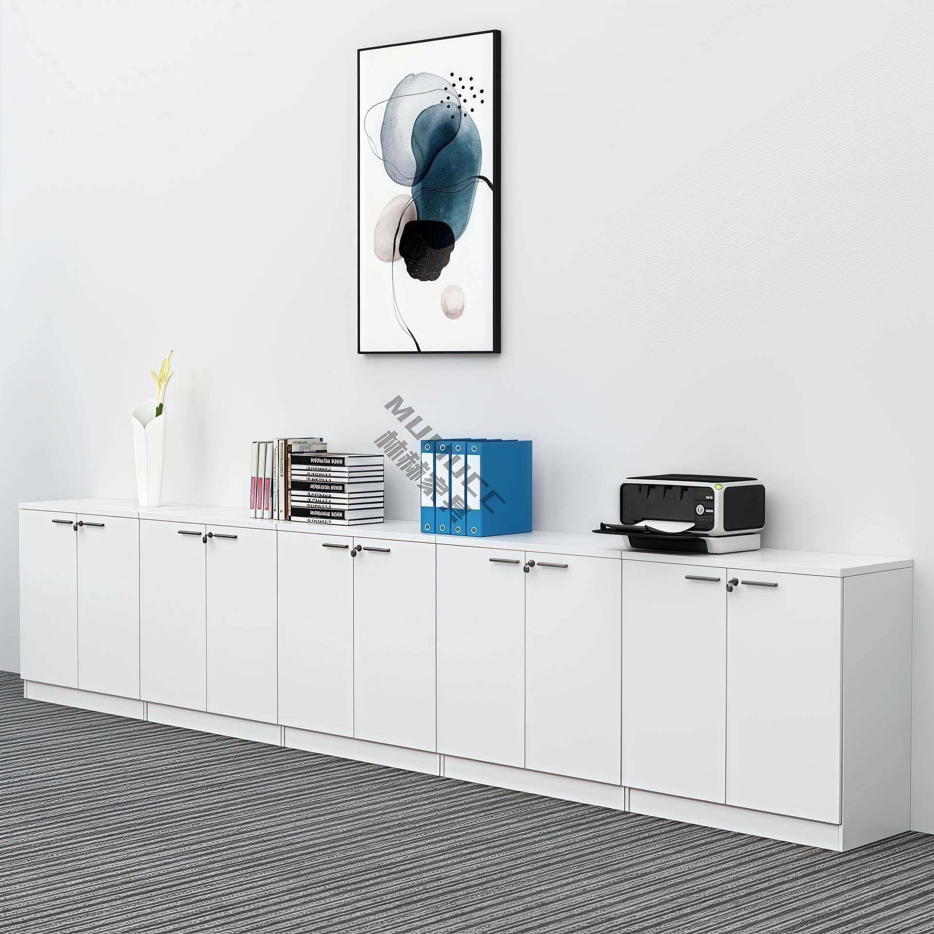 办公家具档案柜书料柜柜A-898552办公柜子资柜茶水柜木矮办公文件