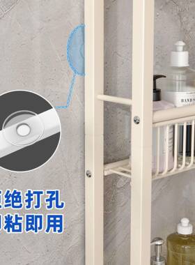 浴门70294后超薄收纳架落卫极窄多层夹缝架卫生间室厨房壁地挂收
