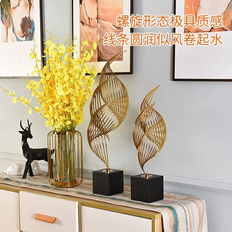 境约QCY高档简轻奢客厅桌面玄视关电柜酒柜家居跨创意软装装饰品