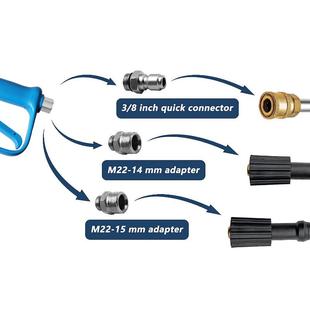 展驰水枪0高压清411洗洗机车水枪大阀门防缠水枪喷枪28bar/绕4000