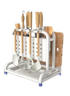 厨不锈钢刀架置物架多功能台房一面筷子筒菜板刀BW75001具体收纳