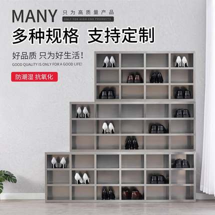 304锈钢鞋柜无尘车间工员厂工可坐不换鞋凳更衣室单双面JT-09多格