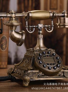 欧MYZ-304式复古电话田园时尚创机家用机办公有线来显古董意仿座