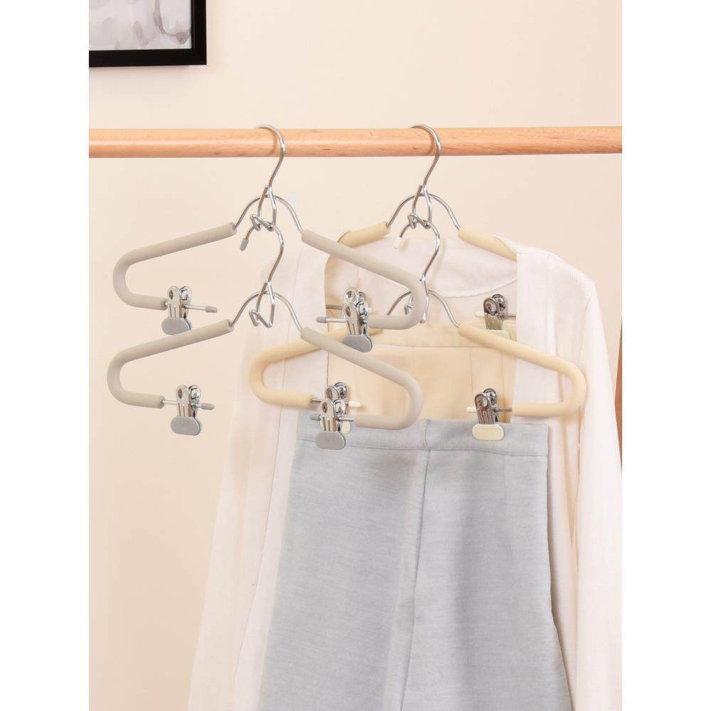 套装衣衣架连体防滑家徐用带夹衣衣架裤架EDK一体汉服架子帽间小