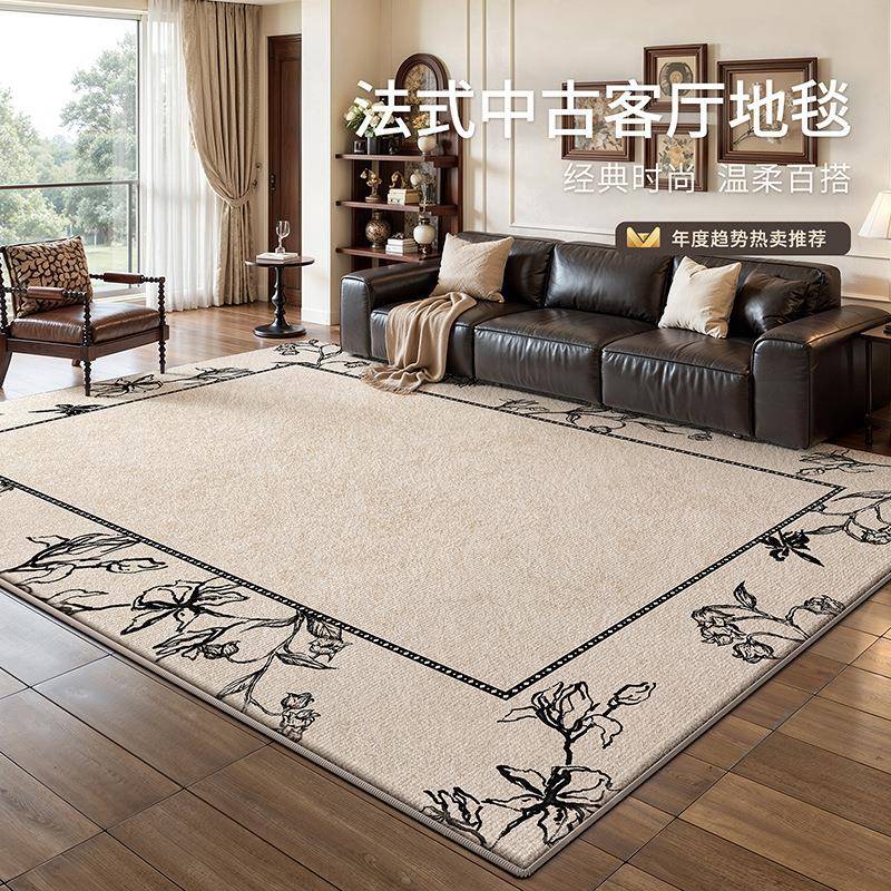 法式复古毯地客厅新室款中古风家地毯加厚防用水防污耐Sfyr9112脏
