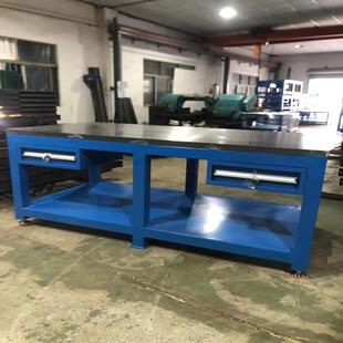 供应重型模具工作台飞模台模具钢板桌钳工台45#钢板研磨桌面