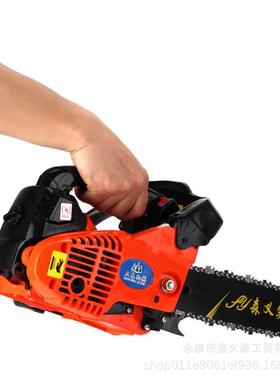 2500CC小型毛竹锯汽油锯伐木锯微型迷你单手小功率修枝锯