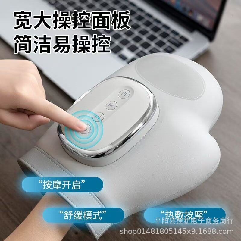 跨境手部按摩器智能热敷气压分指按摩手关节手腕按摩仪理手掌按摩