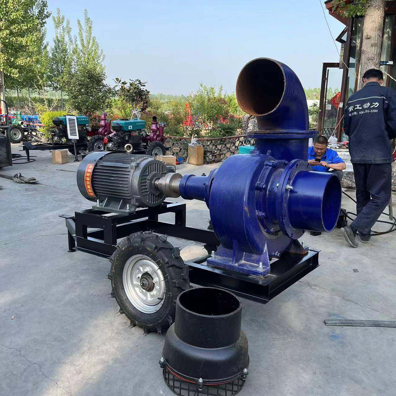 柴油6寸抽水浇地机农用带小地插喷灌机带微喷滴灌高压泵