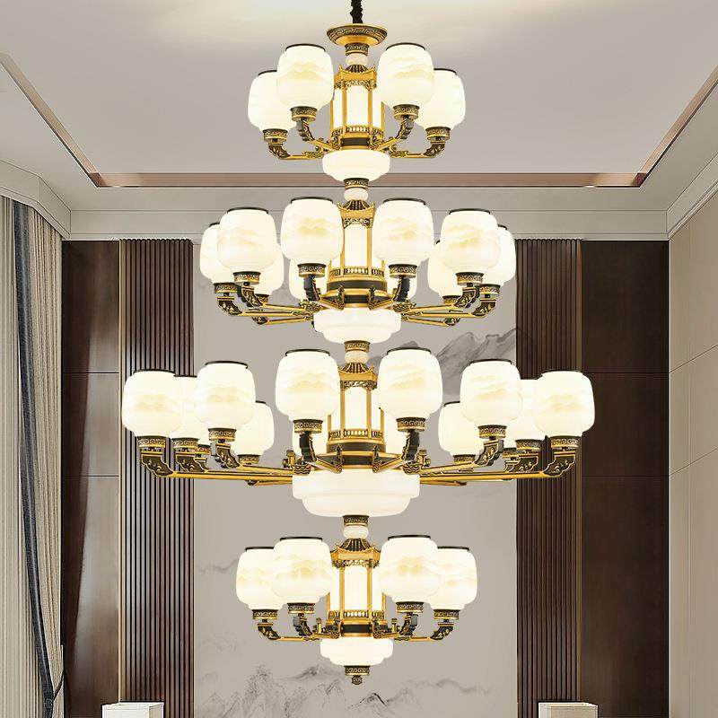 新中式复古别墅客厅吊灯中山灯饰中国风餐厅书房复式楼中楼大厅灯,机械设备,其他机械设备,淘宝优惠券,粉丝福利购,淘宝优惠卷