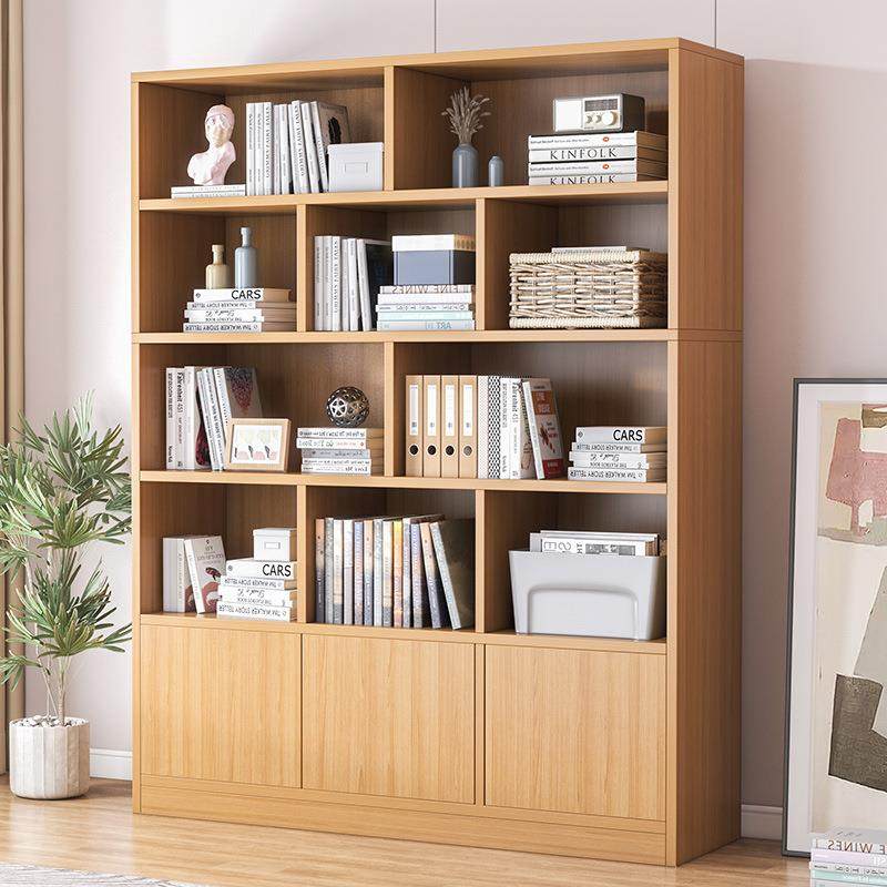 带门书柜带门落地书架书橱置物架家用格子柜客厅大容量收纳储物柜,收纳整理,烫衣板及配件,淘宝优惠券,粉丝福利购,淘宝优惠卷