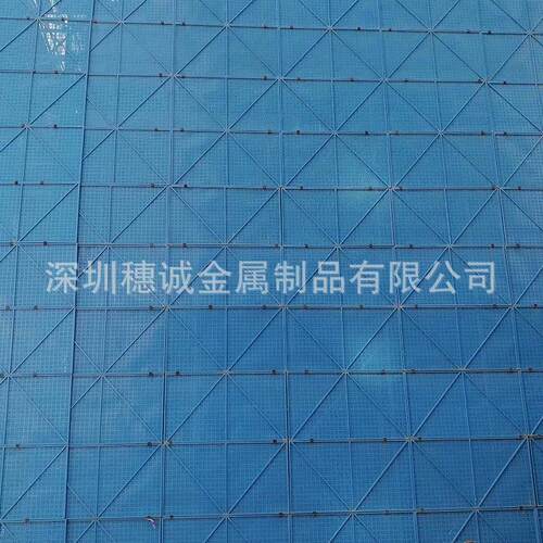 深圳厂家供应建筑施工镀锌板爬架网外墙提升架冲孔爬架网可定制